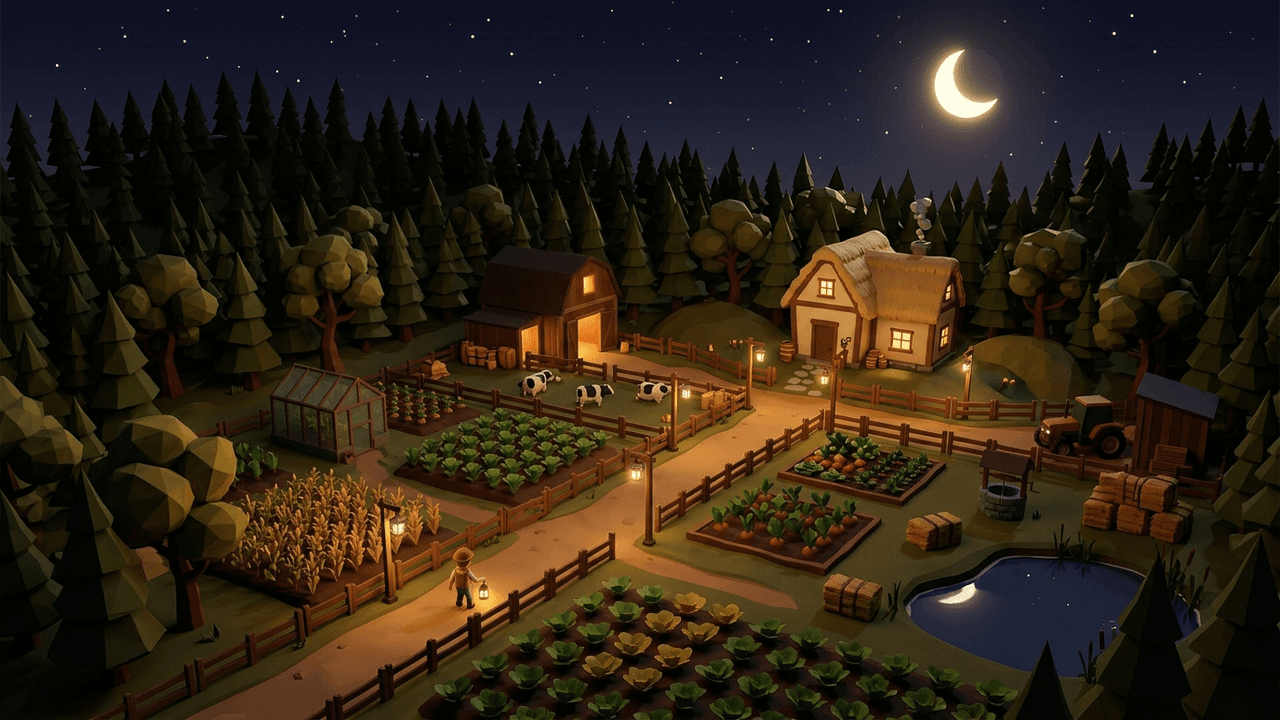 Farm World v0.10.11 - noche más viva y más bosque